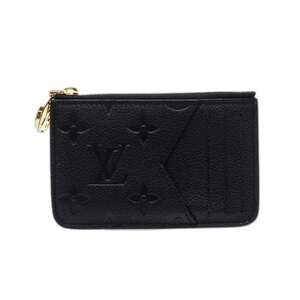 LOUIS VUITTON Empreinte Card Case Porte Carte Romy Noir M81883 Coin Black Lea...